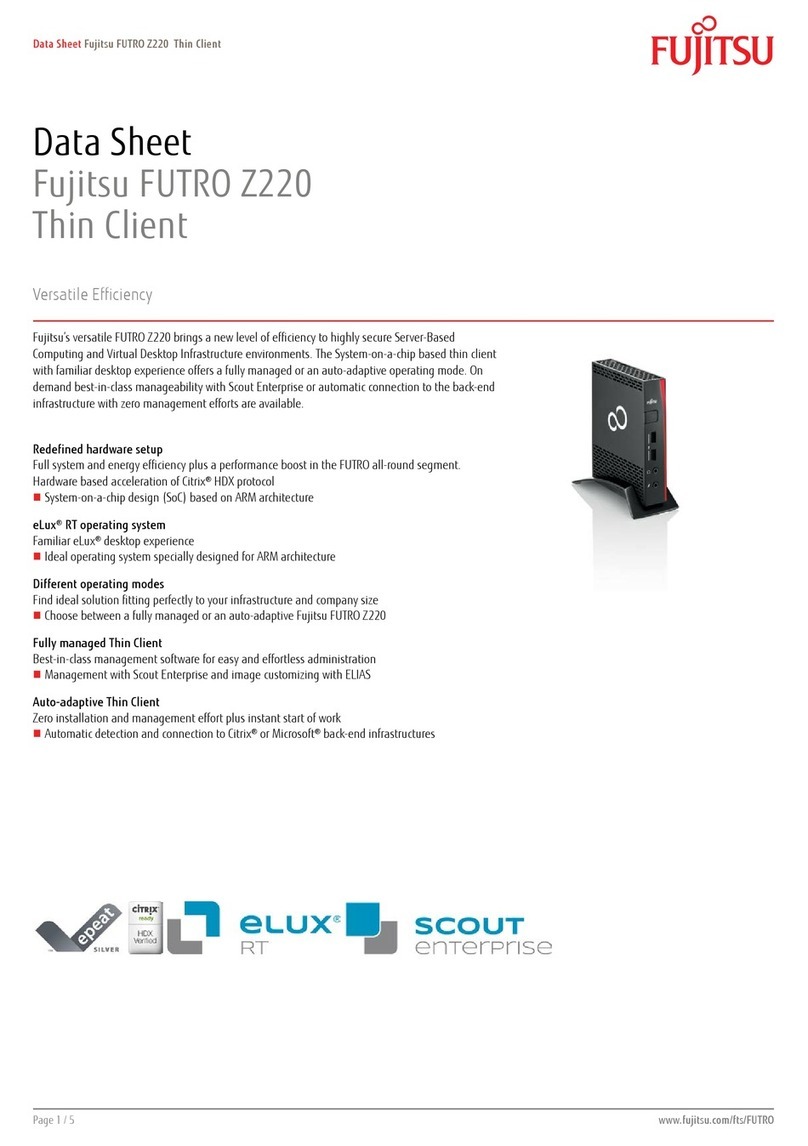 Fujitsu FUTRO Z220 User manual