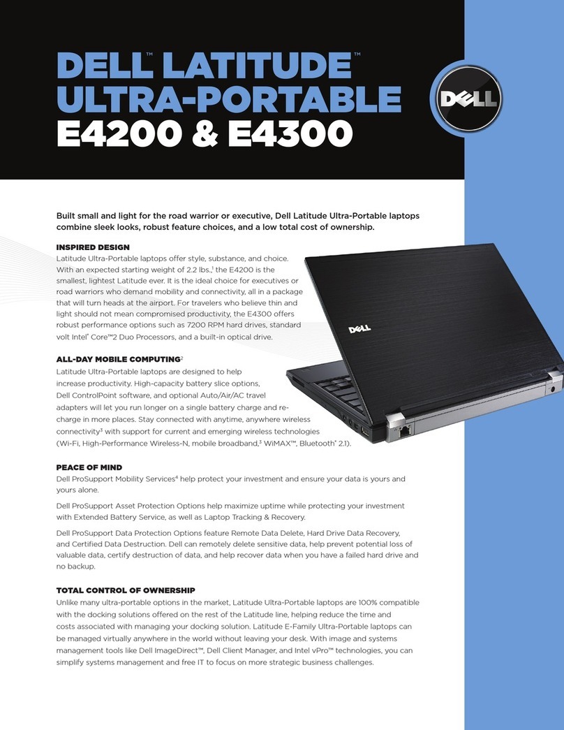Dell Latitude E4200 User manual
