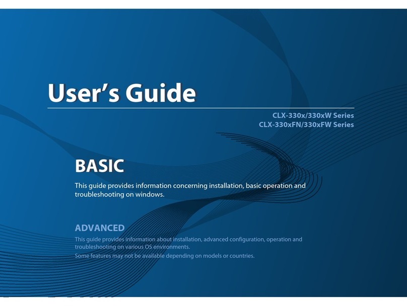 Samsung CLX-330x/330xW Series User manual