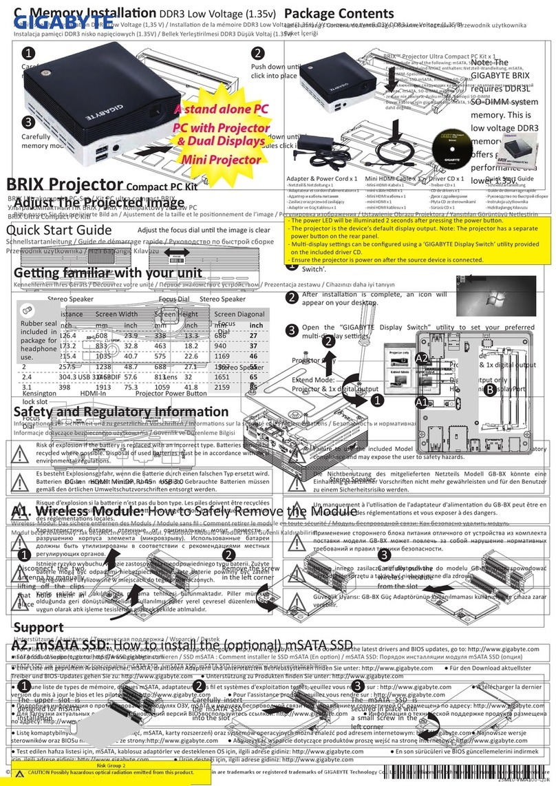 Gigabyte PC Kit User manual