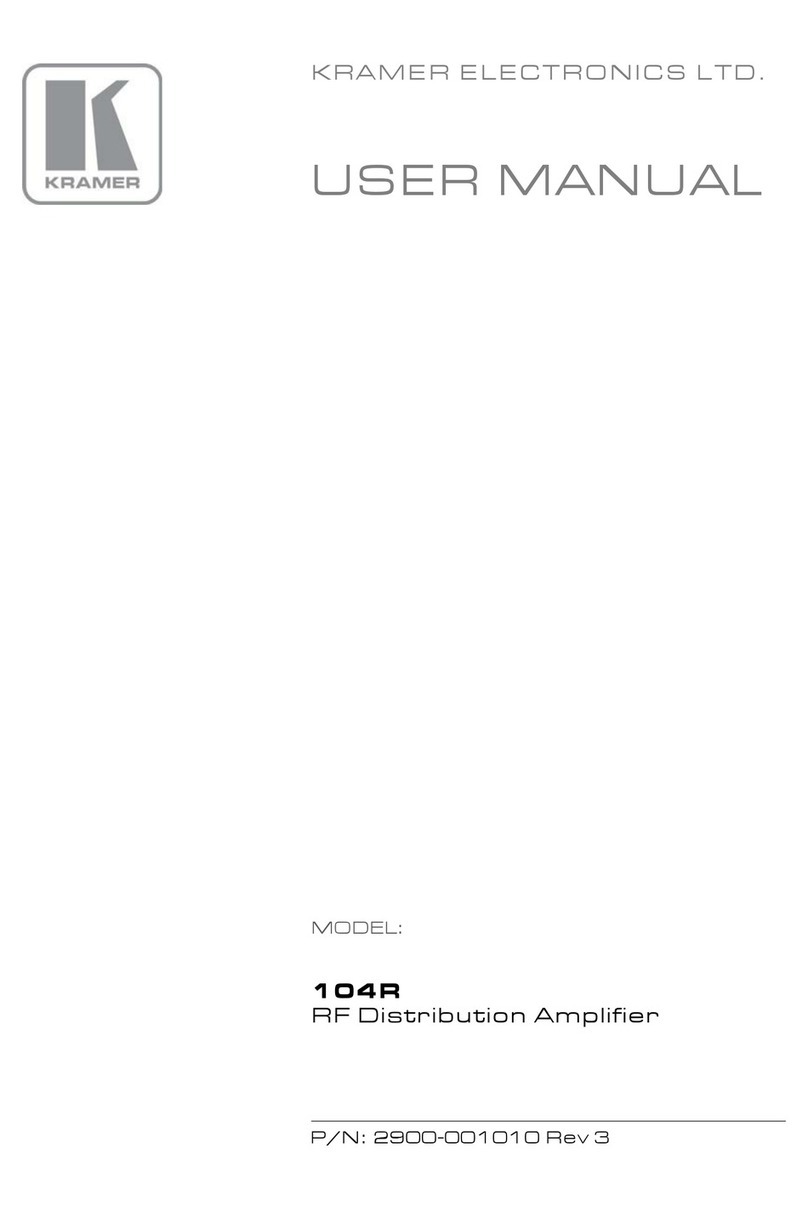 Kramer 104R User manual