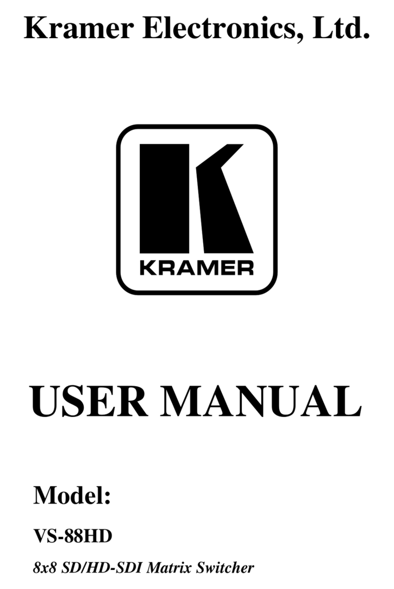 Kramer VS-88HD user manual