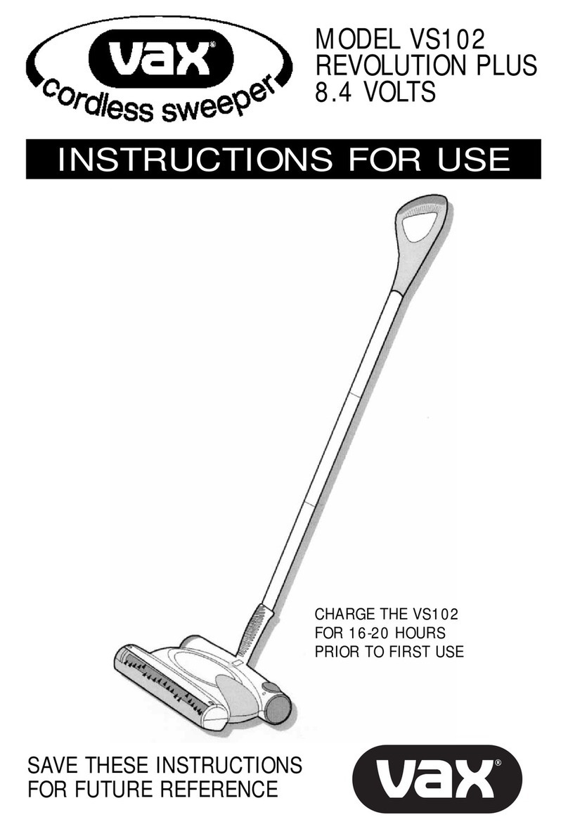 Vax VS102 User manual
