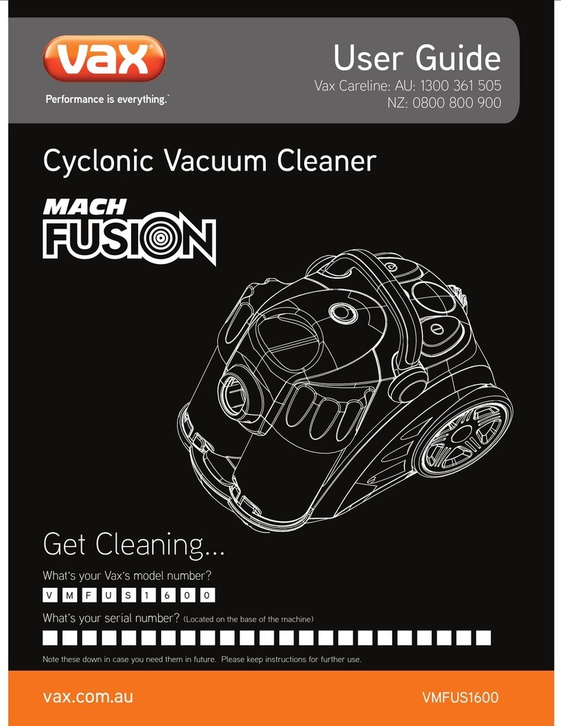 Vax Mach FUSION VMFUS1600 User manual