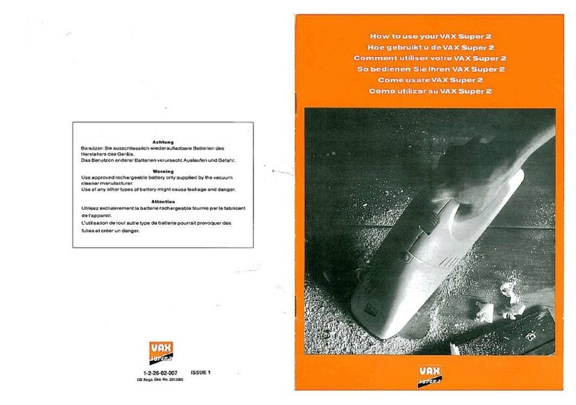 Vax Super 2 User manual Vax Super 2 User manual