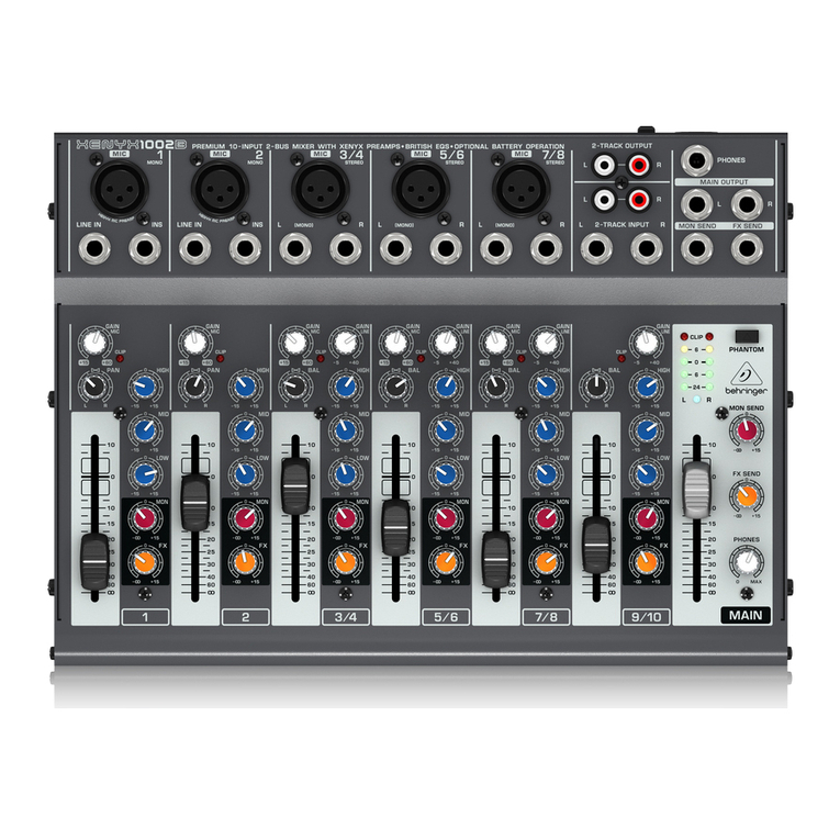 Behringer XENYX 1002B user manual