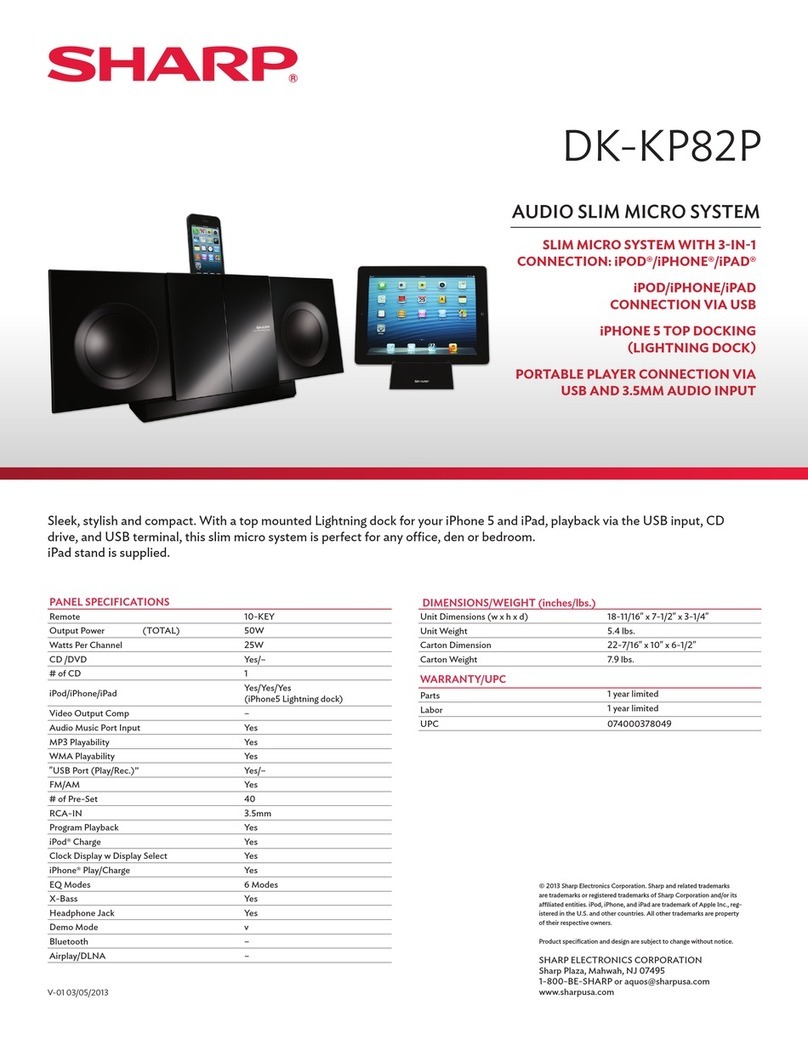Sharp DK-KP82P User manual Sharp DK-KP82P User manual