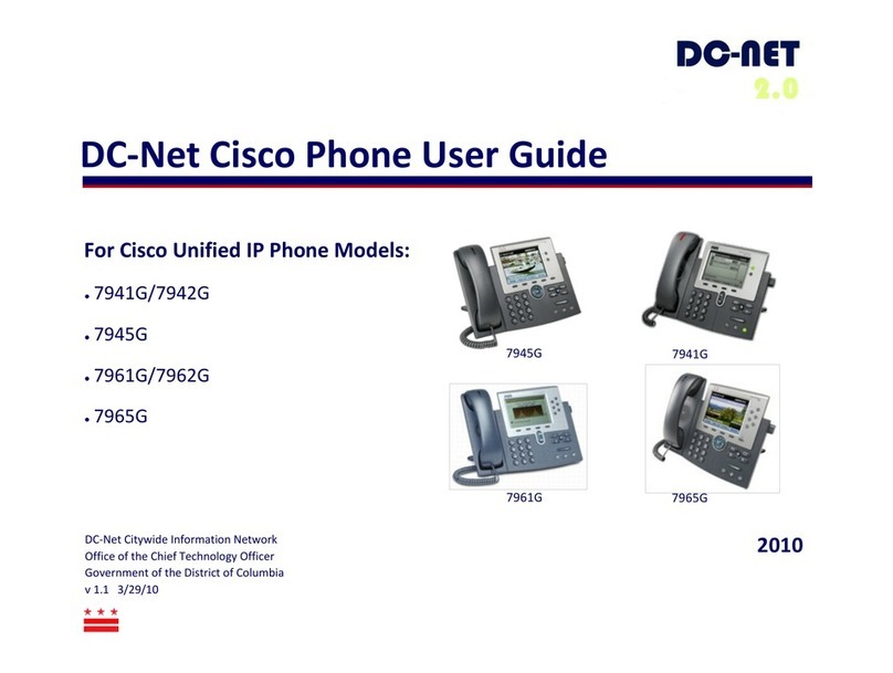 Cisco 7941G - Unified IP Phone VoIP user guide