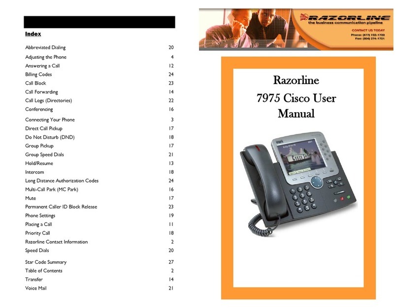 Cisco Razorline 7975 User manual Cisco Razorline 7975 User manual
