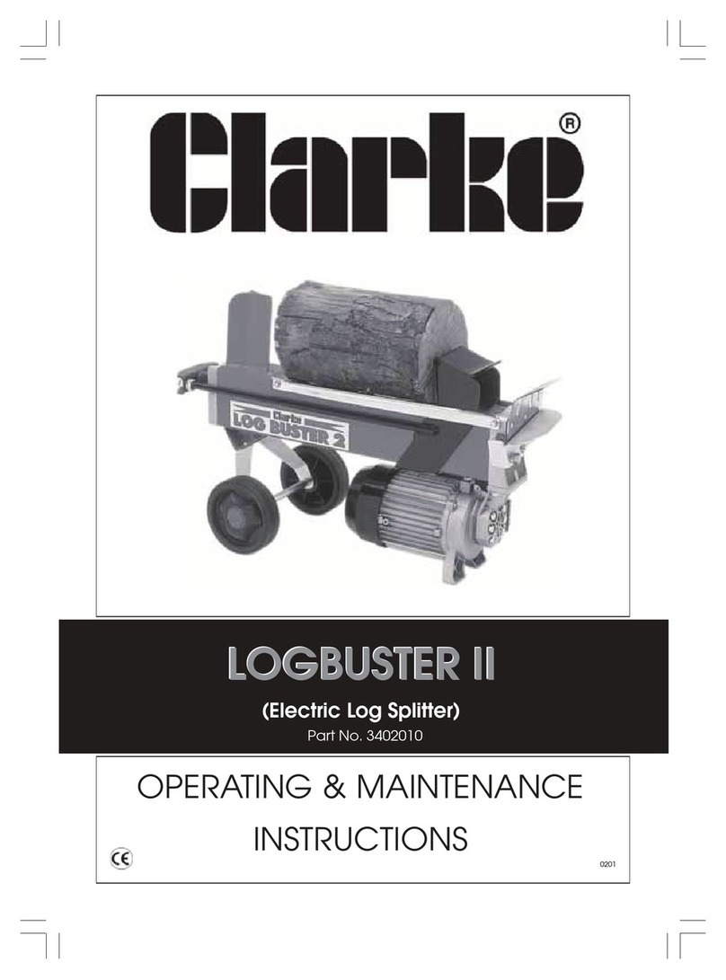 Clarke LOGBUSTER II Installation and operation manual