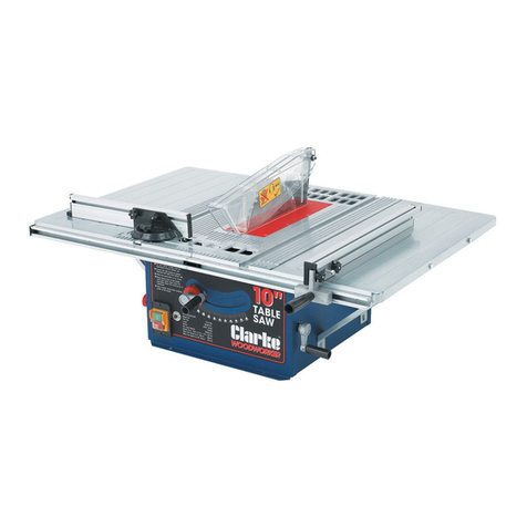 Clarke Woodworker CTS10D Installation and operation manual