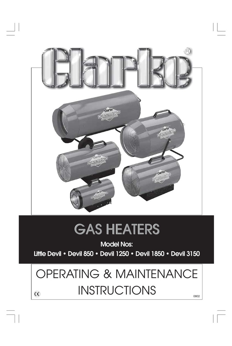Clarke Little Devil Installation and operation manual Clarke Little Devil Installation and operation manual