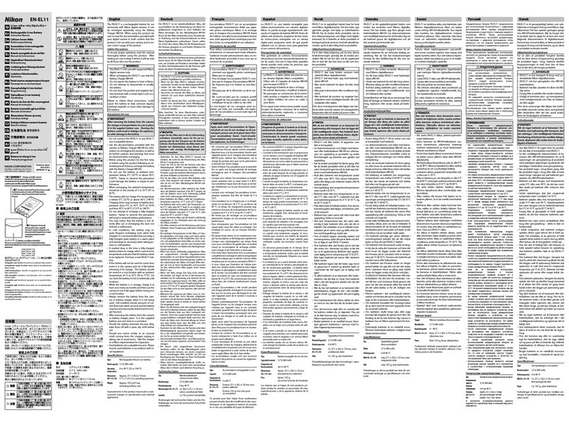 Nikon EN-EL11 instruction manual