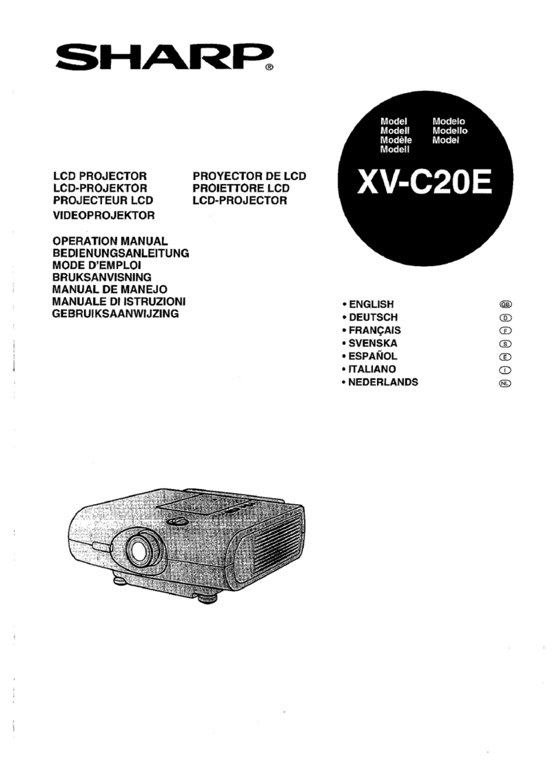 Sharp XV-C20E User manual