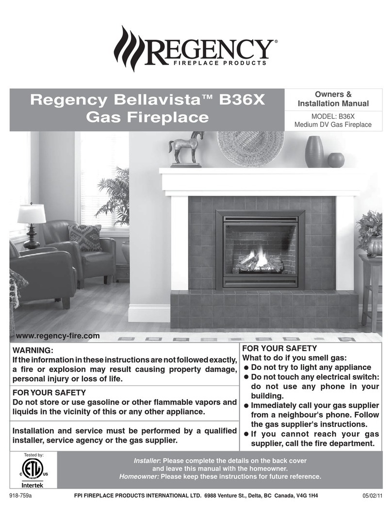 Regency Bellavista B36X Quick start guide