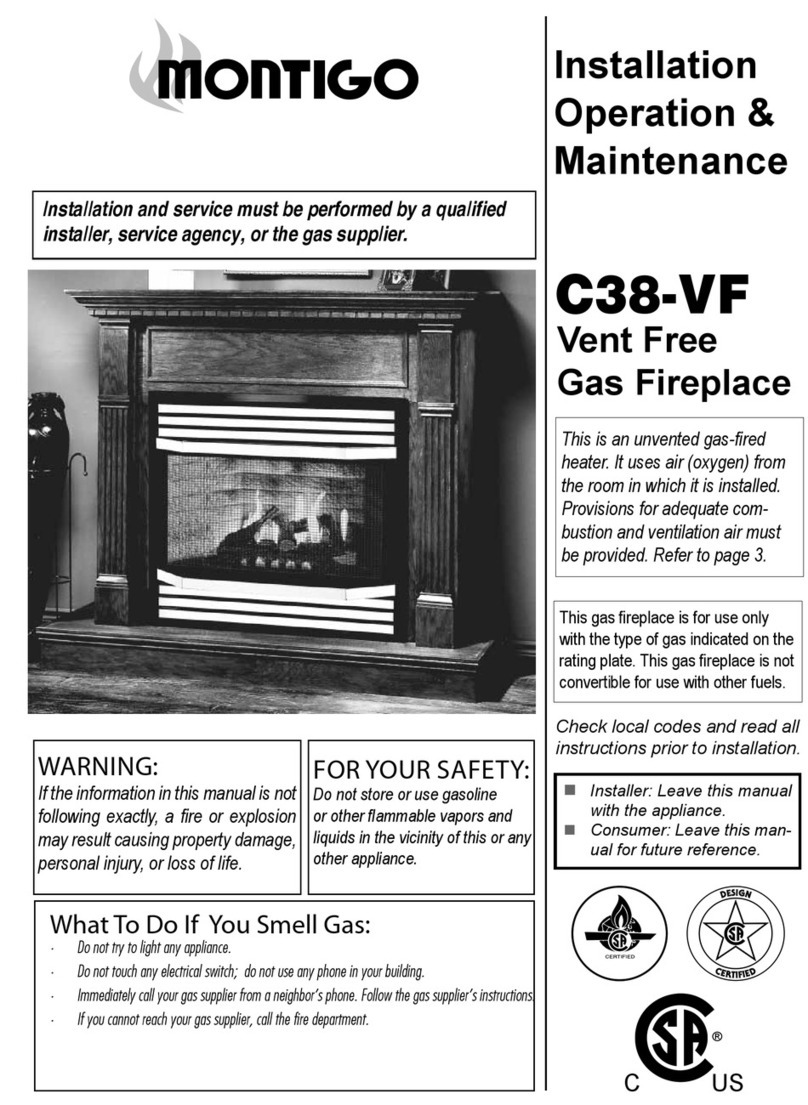 Montigo C38-VF Installation & operation manual