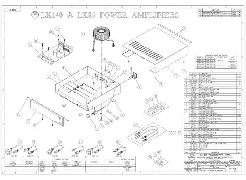 Linn LK140 User manual Linn LK140 User manual