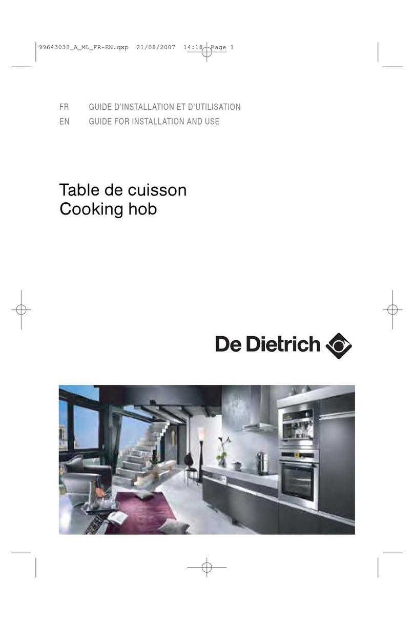 DeDietrich G30 Guide for installation and use