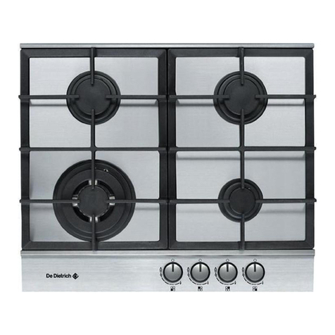 DeDietrich DTE714X Guide for installation and use
