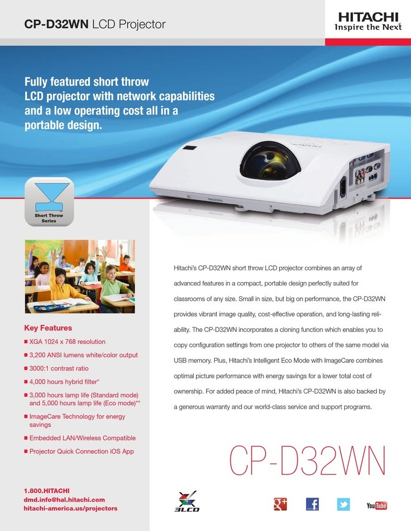 Hitachi CP-D32WN User manual