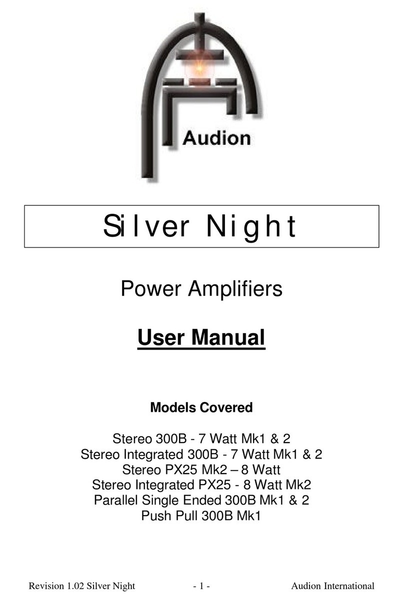 Audion Golden Night 300B user manual