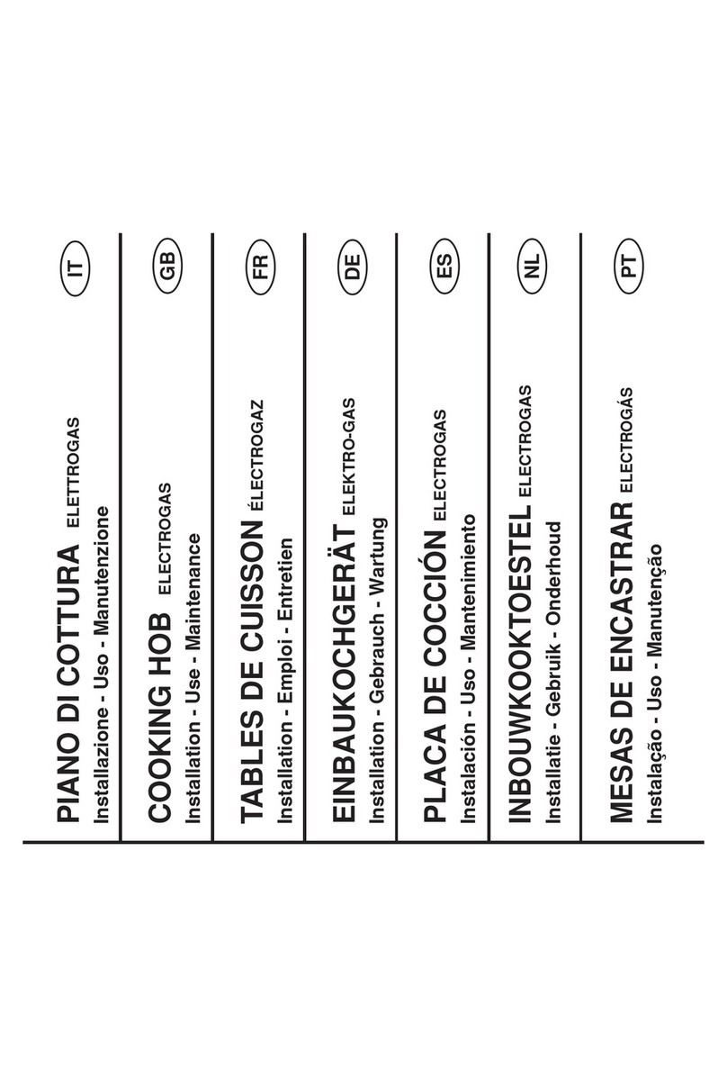 DeDietrich Cooking hob Specification sheet