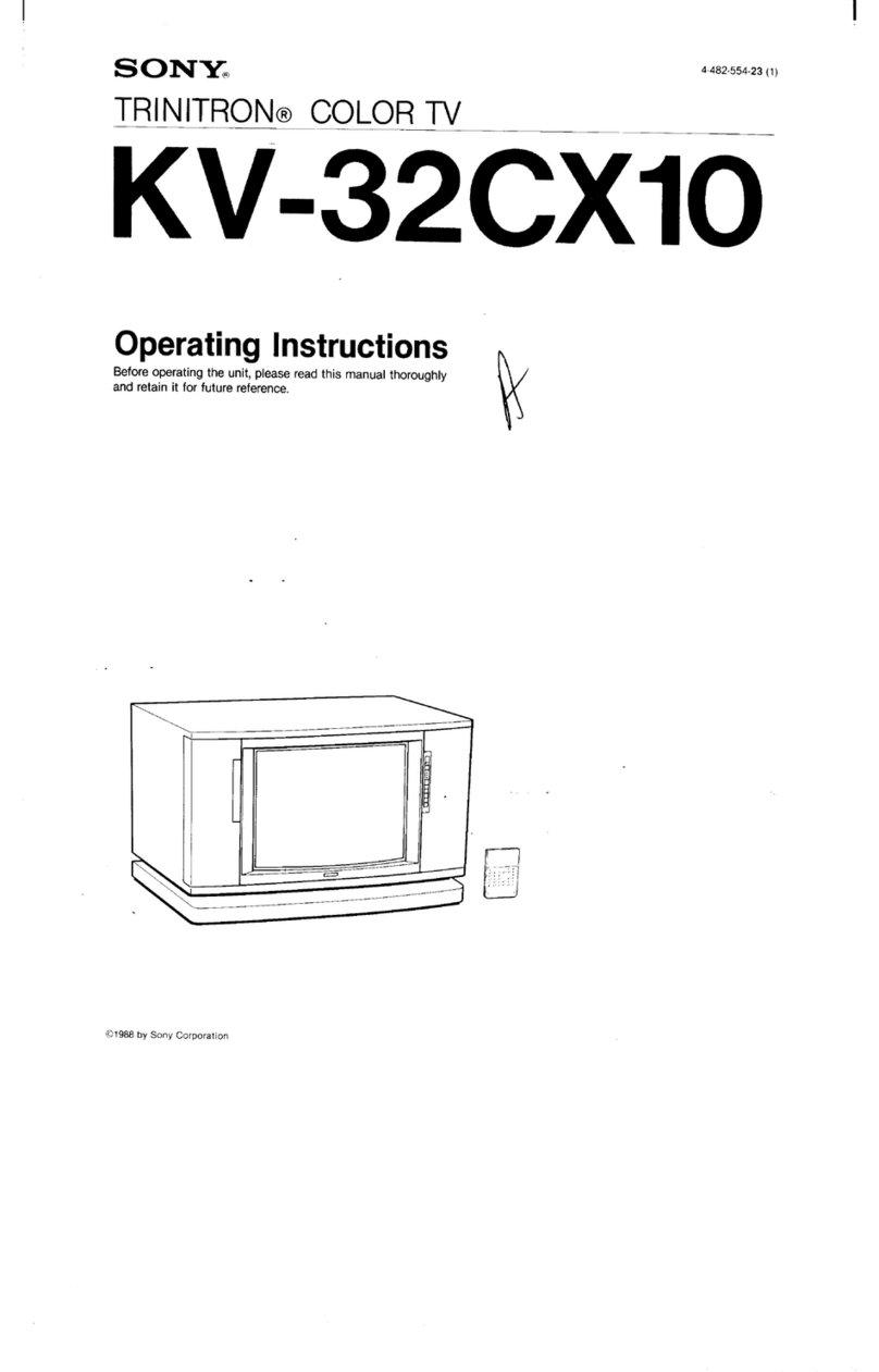 Sony Trinitron KV-32CX10 User manual
