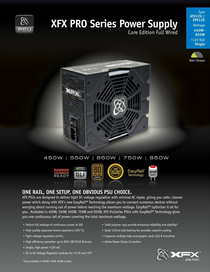 XFX P1-850S-NLB9 Specifications