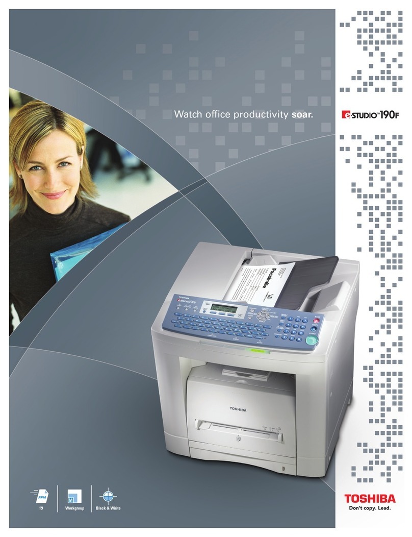 Toshiba e-STUDIO190F quick guide