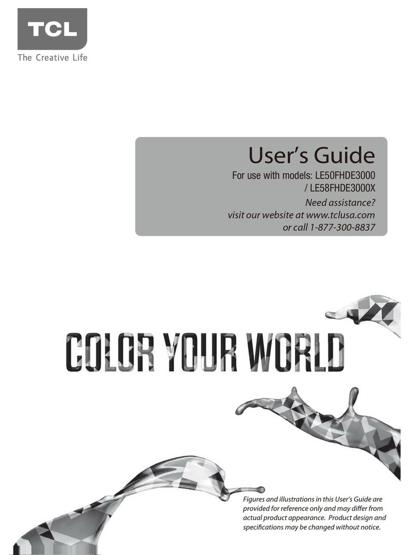 TCL LE50FHDE3000 User manual