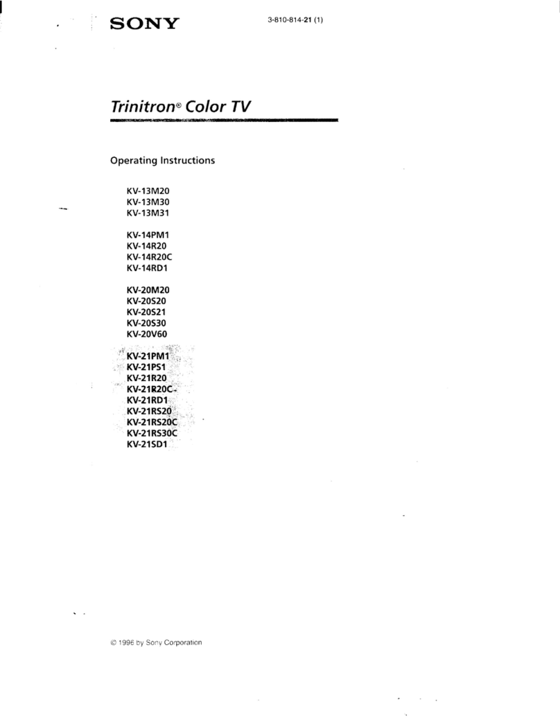 Sony Trinitron KV-13M20 User manual