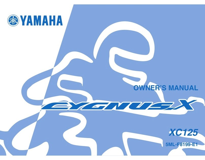 Yamaha CYGNUS.X XC125 owner's manual
