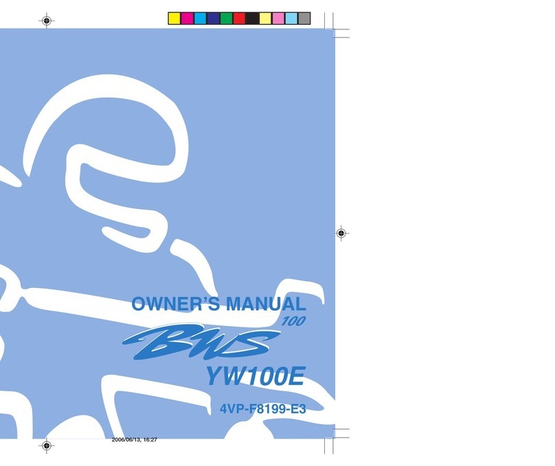 Yamaha BWS YW100E User manual