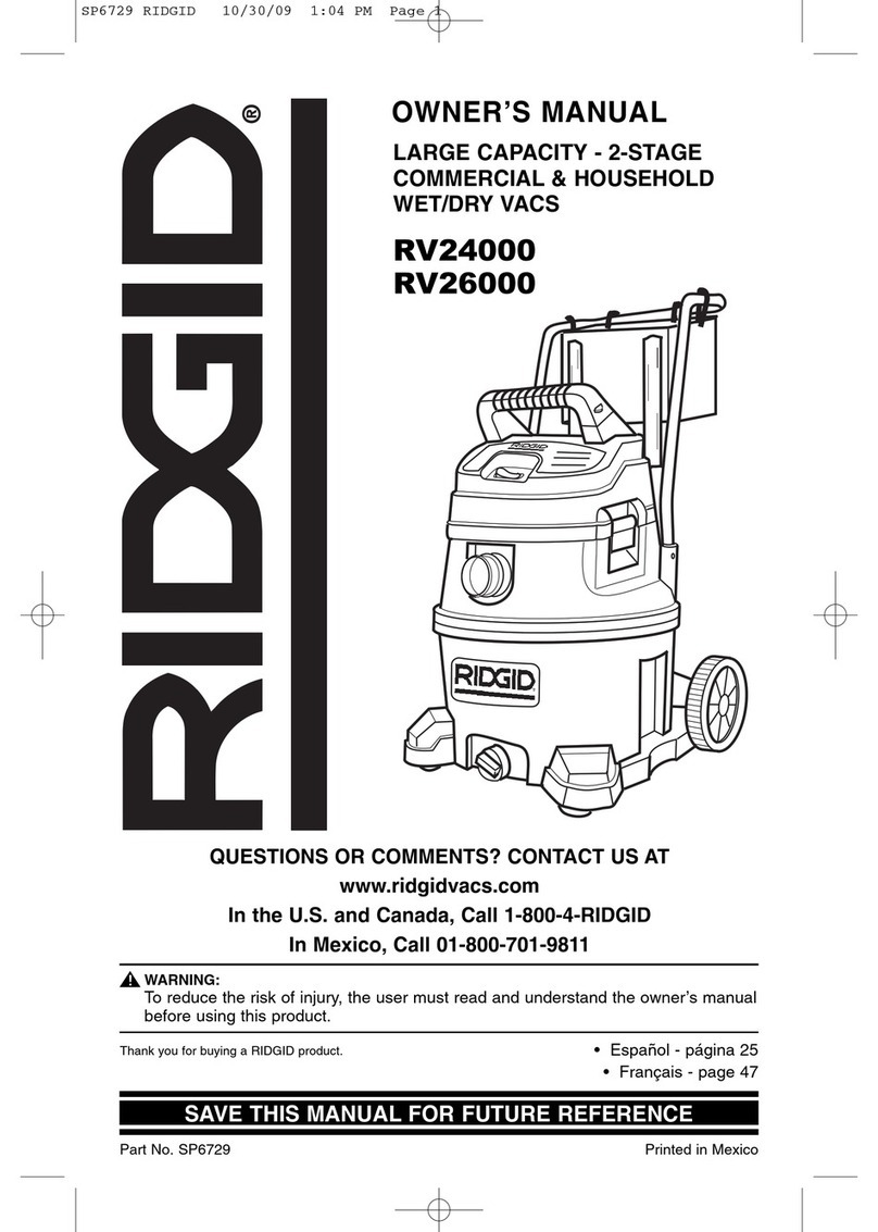 RIDGID RV24000 User manual