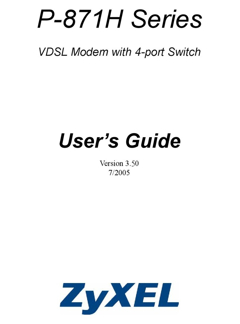 ZyXEL Communications P-871H Series user guide