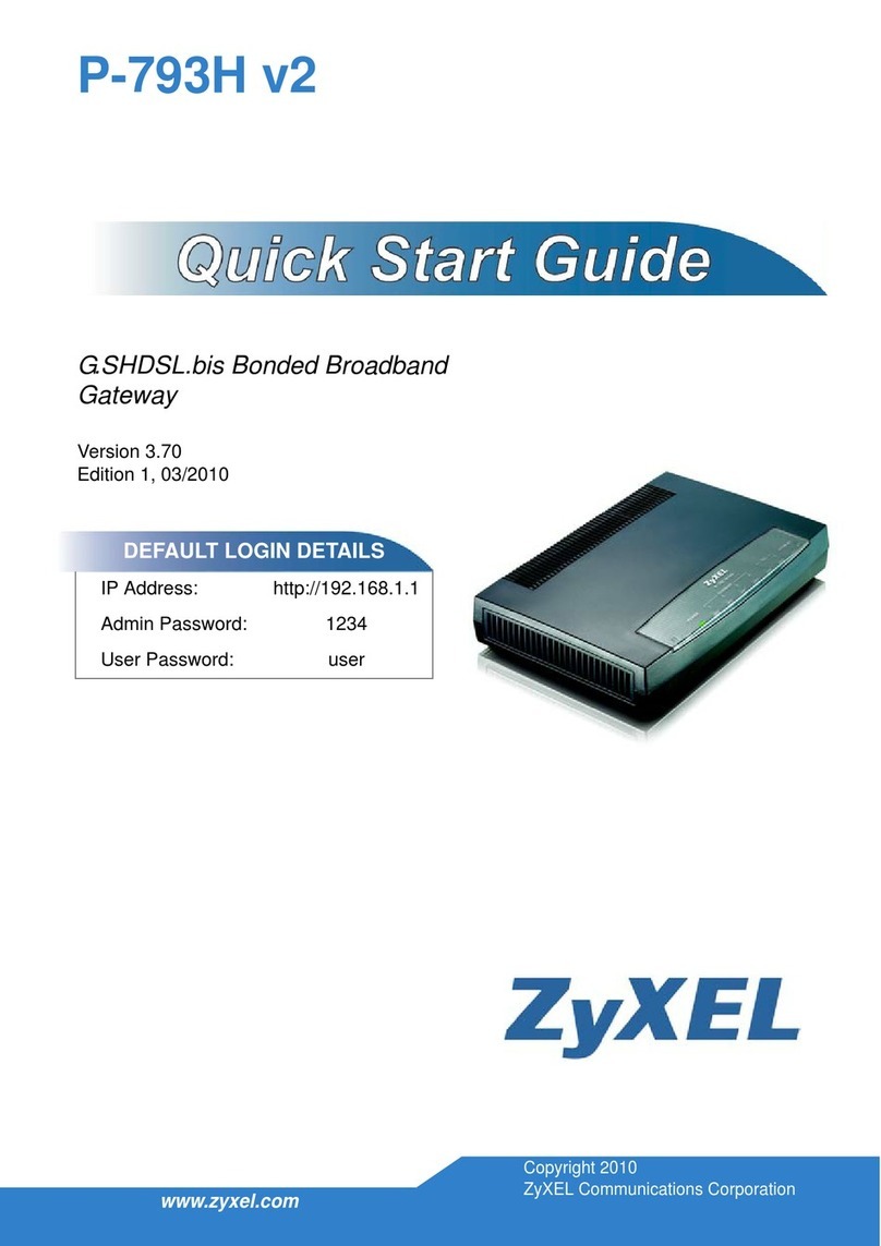 ZyXEL Communications P-793H 601156 quick start guide