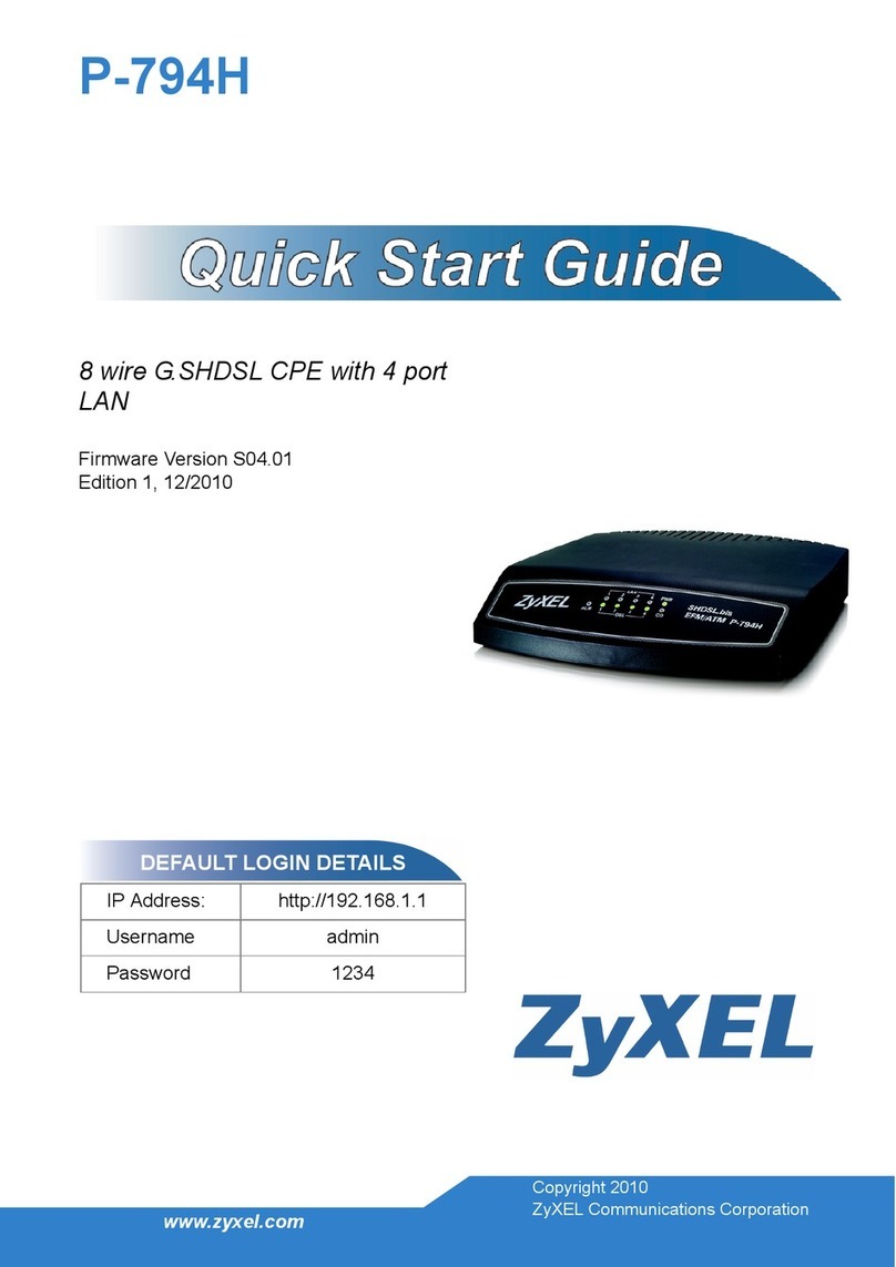 ZyXEL Communications P-794H User manual