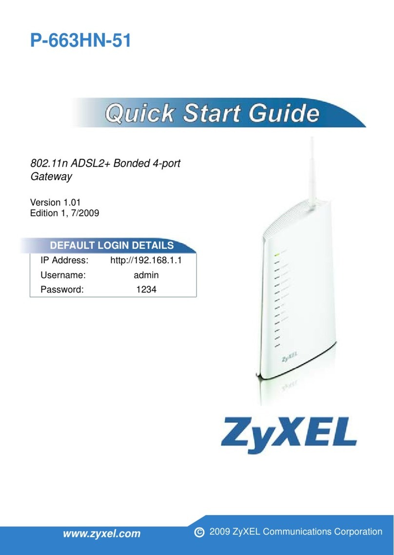 ZyXEL Communications P-663HN-51 User manual