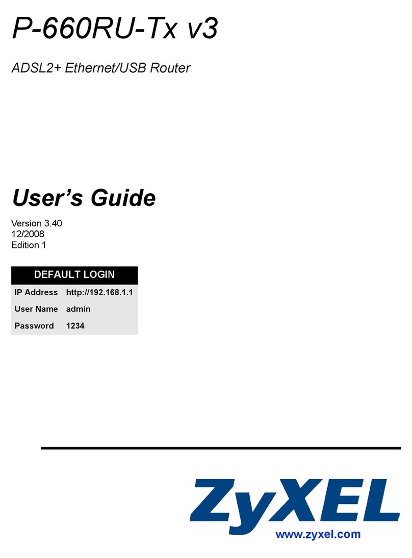 ZyXEL Communications P-660RU-T1 v3 User manual