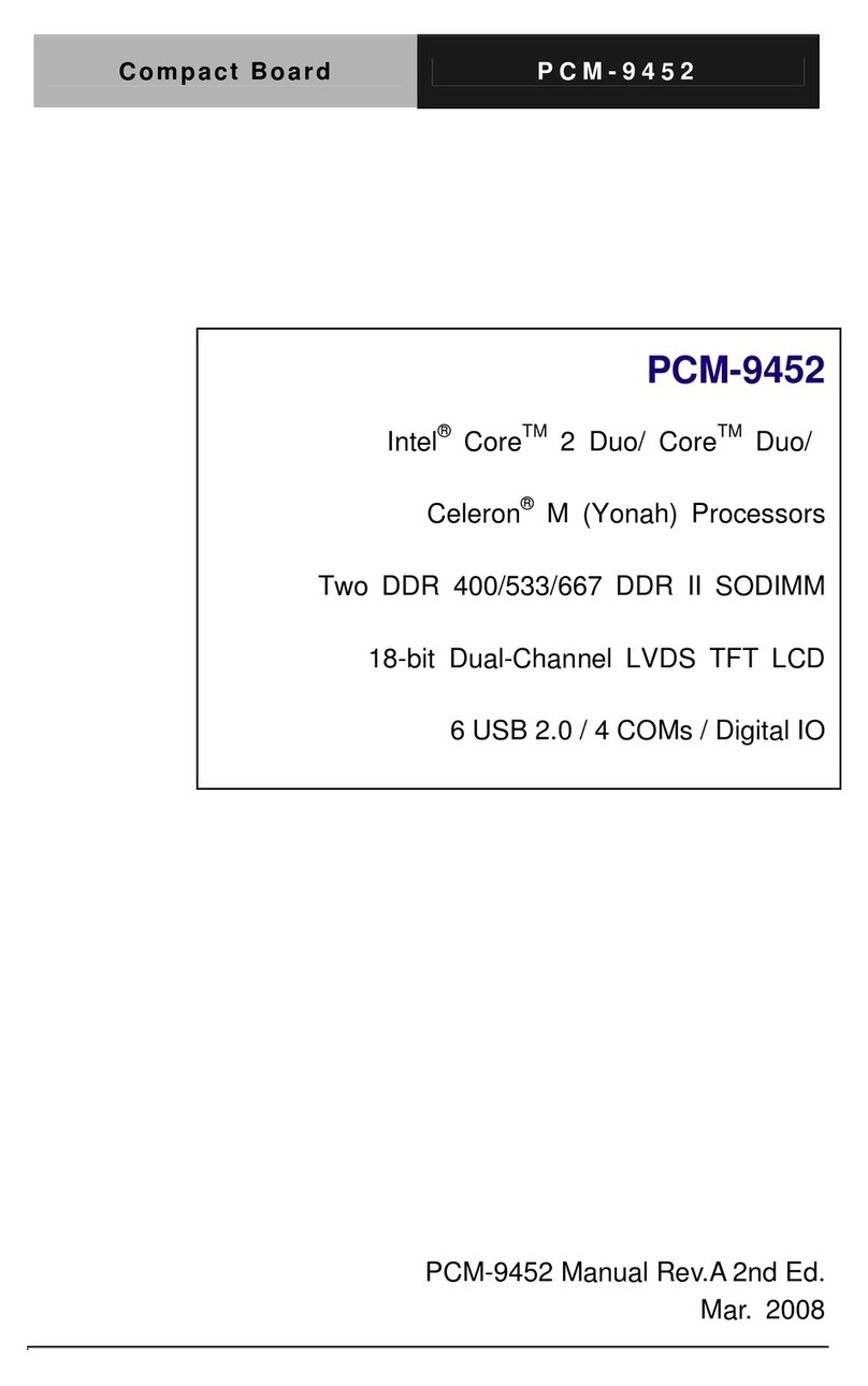 Aaeon Compact Board PCM-9452 User manual Aaeon Compact Board PCM-9452 User manual