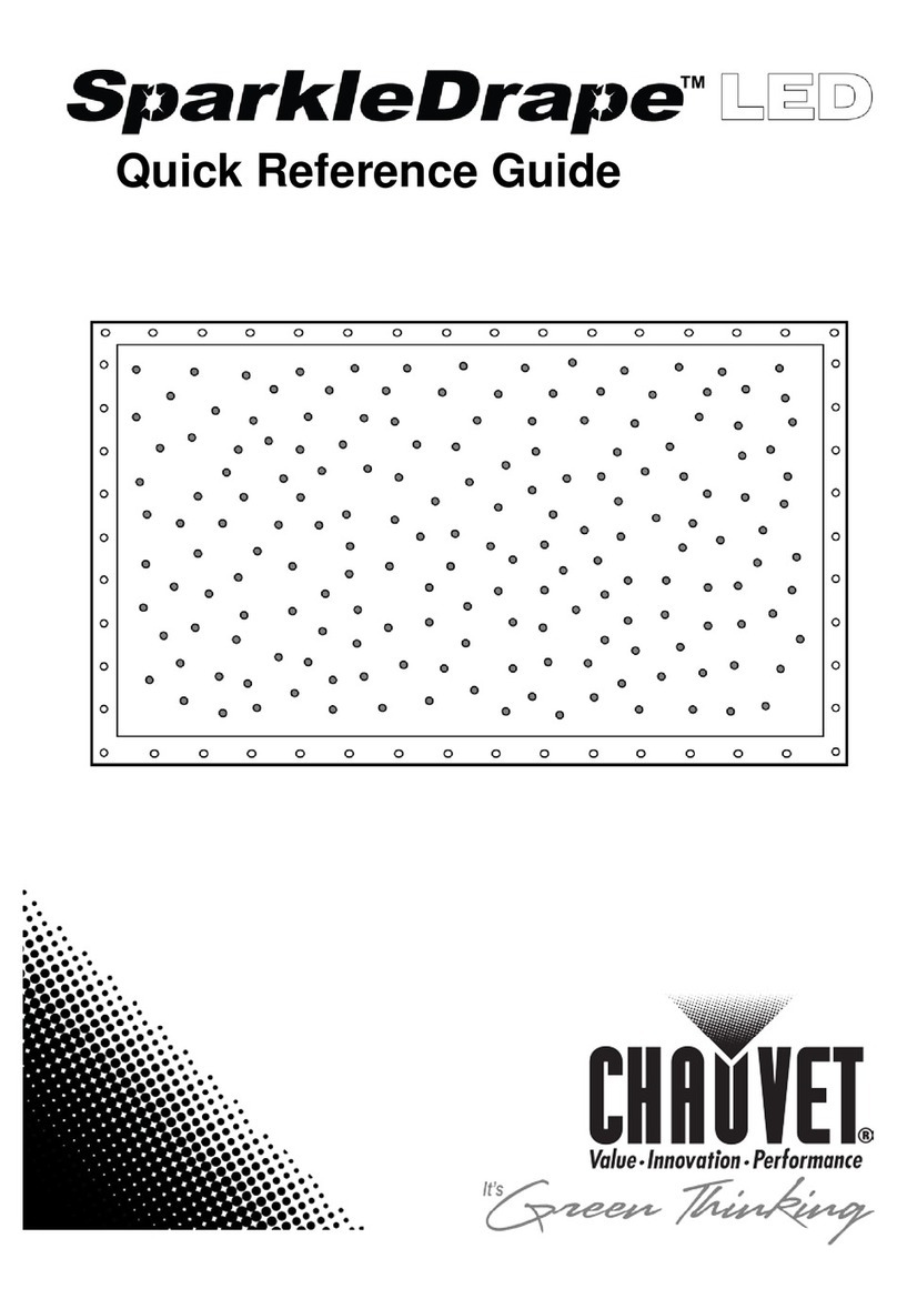 Chauvet SparkleDrape LED Quick reference guide