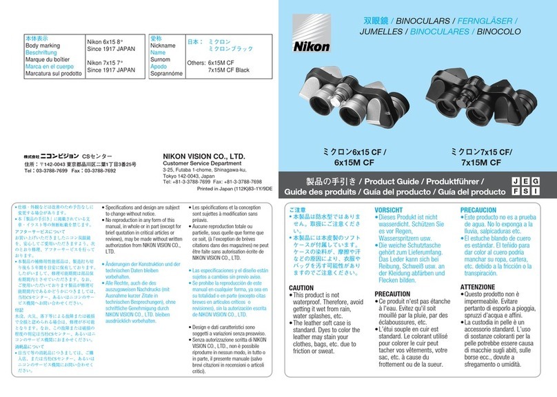 Nikon 6x15M CF Product guide