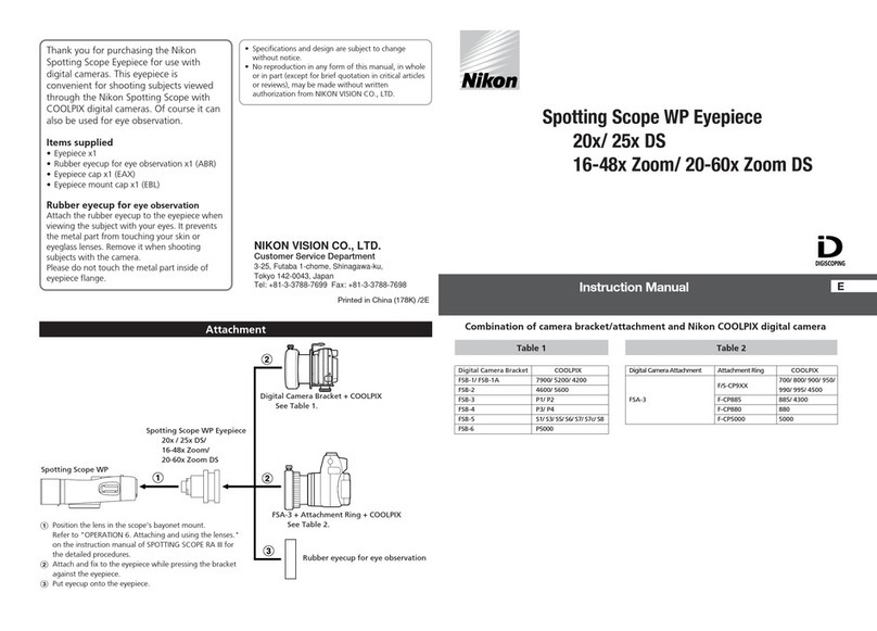 Nikon WP Eyepiece User manual