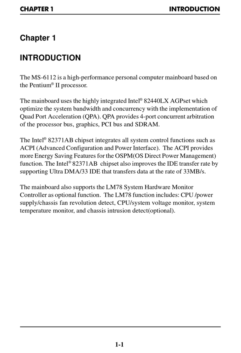 Intel MS-6112 User manual