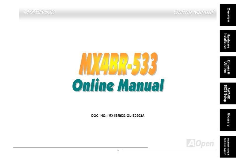 AOpen MX4BR-533 Online manual