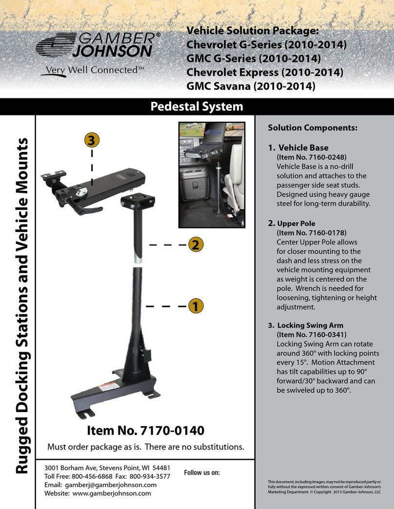 Gamber Johnson 7170-0140 quick start guide