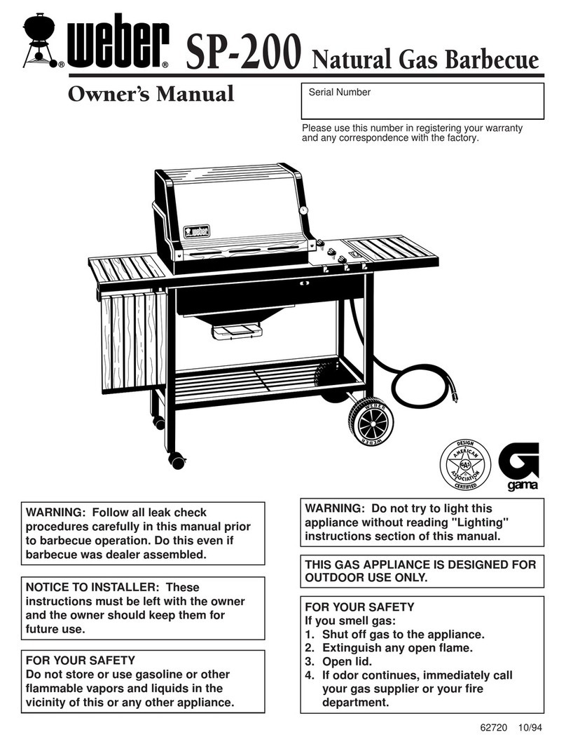 Weber SP 200 NG User manual