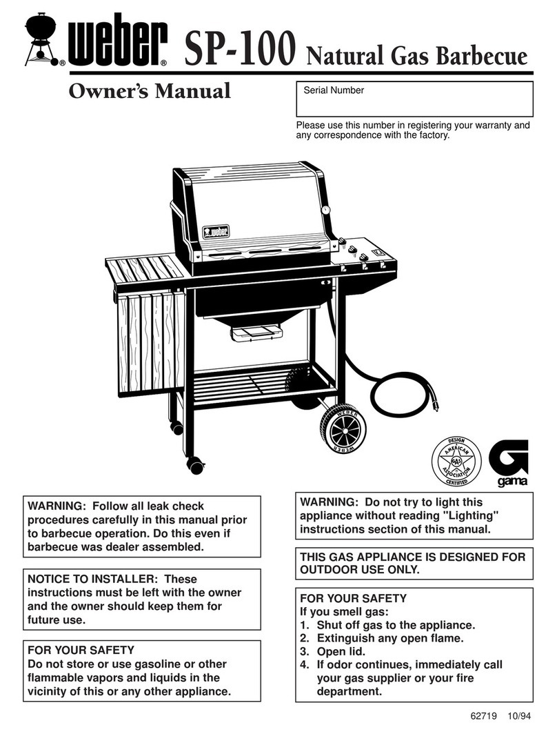 Weber SP 100 NG User manual