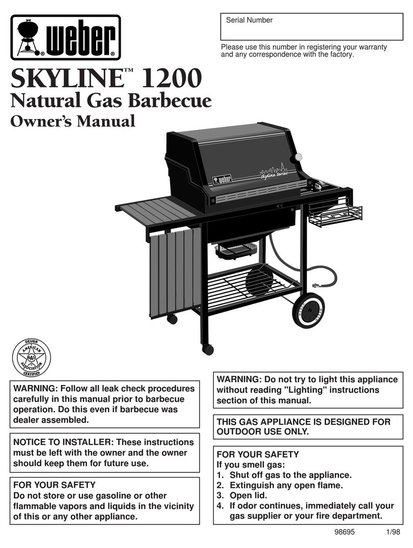 Weber Skyline 1200 NG owner's manual