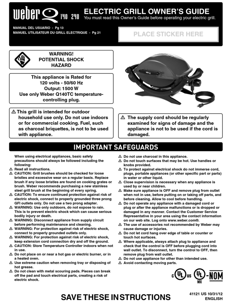Weber Q 140 User manual